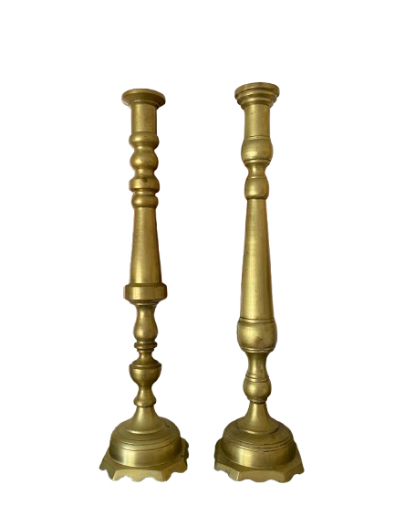 Candlesticks: Vintage Brass, Large