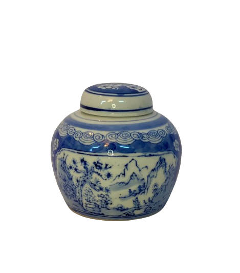 Chinoiserie Jar w/Lid