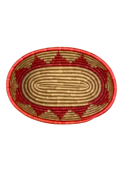 Basket: African Handwoven - Red