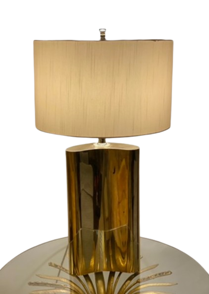 Lamp: Gold "Heart" Table Lamp