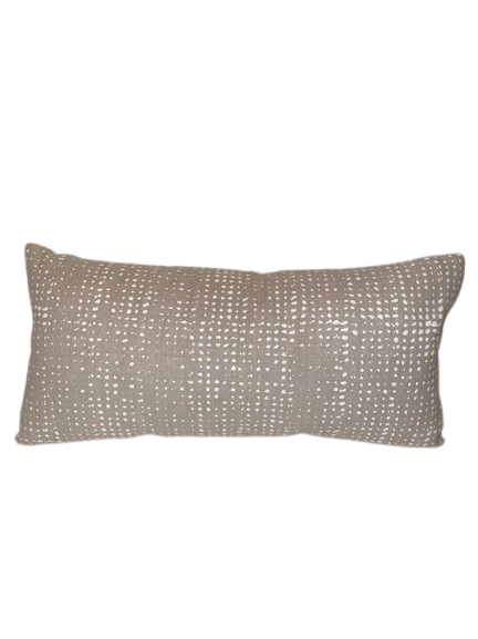 Pillow: White Dot 23x11 - Style #1